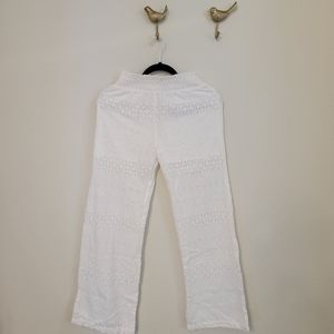 Cider beach cover white see-through pants